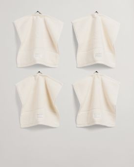 Gant - Premium Towel 30x30 4-pack Sugar White