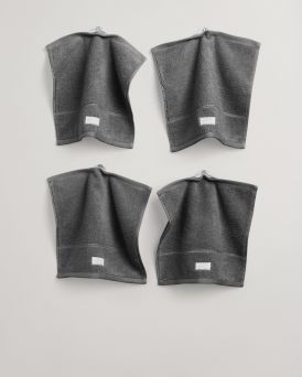 Gant - Premium Towel 30x30 4-pack Anchor Grey