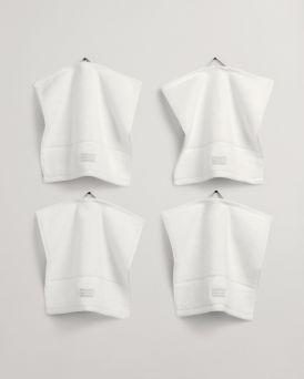 Gant - Premium Towel 30x30 4-pack White