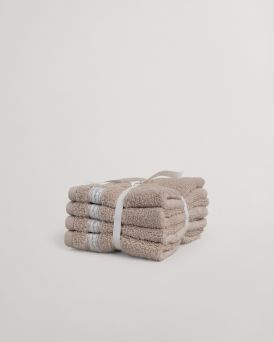 Gant - Premium Towel 30x30 4-pack Silver Sand