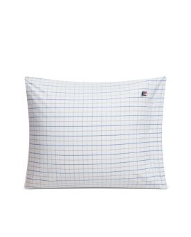 Checked Cotton Poplin Pillowcase 50x70