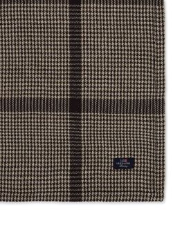 Lexington Pepita Check Cotton/Linen Tablecloth- Beige/ Dark Grey 150x250