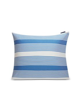 Striped Cotton Sateen Pillowcase Putetrekk Blue/White 50x70