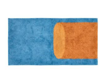 Styles Tuftet gulvteppe -  70x140 cm Blå/Amber