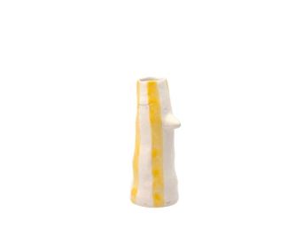 Villa Collection Styles Vase med nebb og øyevipper -  S  gul fra F&H GROUP