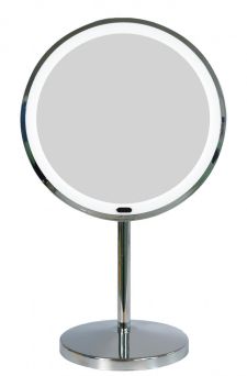 Duschy bordspeil med LED-lys krom