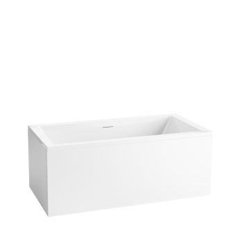 Badekar Temse 150 pakke med front- og endepanel, hvit