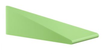 BESLAGSBODEN - Dørstopper kile for gulv, grøn gummi, Lime, lengde 120 mm