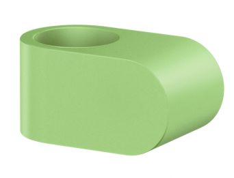 BESLAGSBODEN - Dørstopper for dørvrider, grøn gummi, Lime. Lengde 34 mm