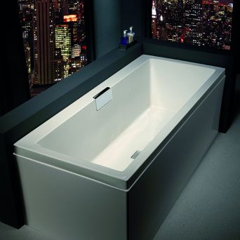 L-panel til badekar 1250x725x540mm akryl
