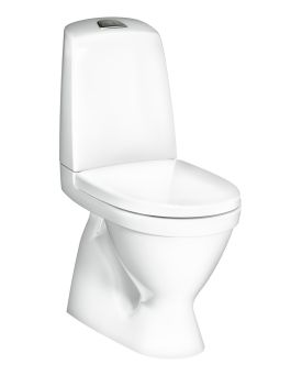 Nautic 1500 - Toalett med toalettsete skjult s-lås, Hygienic Flush Hvit