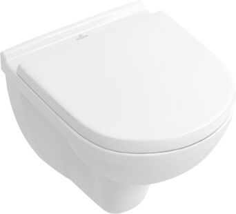 Villeroy & Boch O.novo Kombipakke - Toalett og toalettsete veggmontert Hvit Alpin 