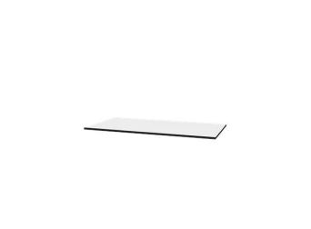 VikingBad HPL benkeplate 140 tosidig hvit blank / hvit matt